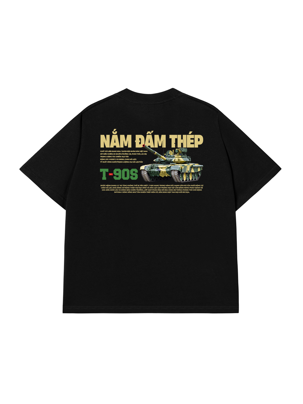 Áo Thun Relaxed Fit Nắm Đấm Thép T-90S