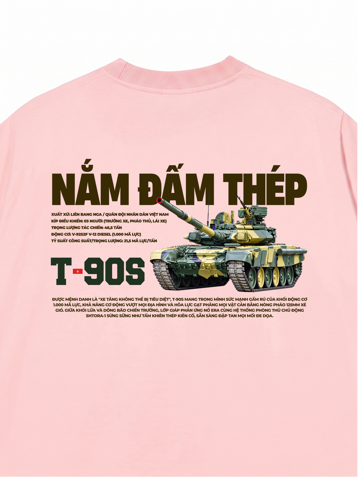 Áo Thun Relaxed Fit Nắm Đấm Thép T-90S