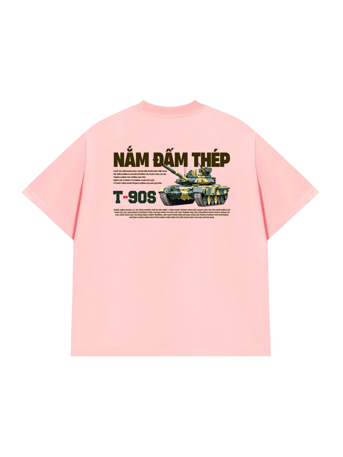 Áo Thun Relaxed Fit Nắm Đấm Thép T-90S