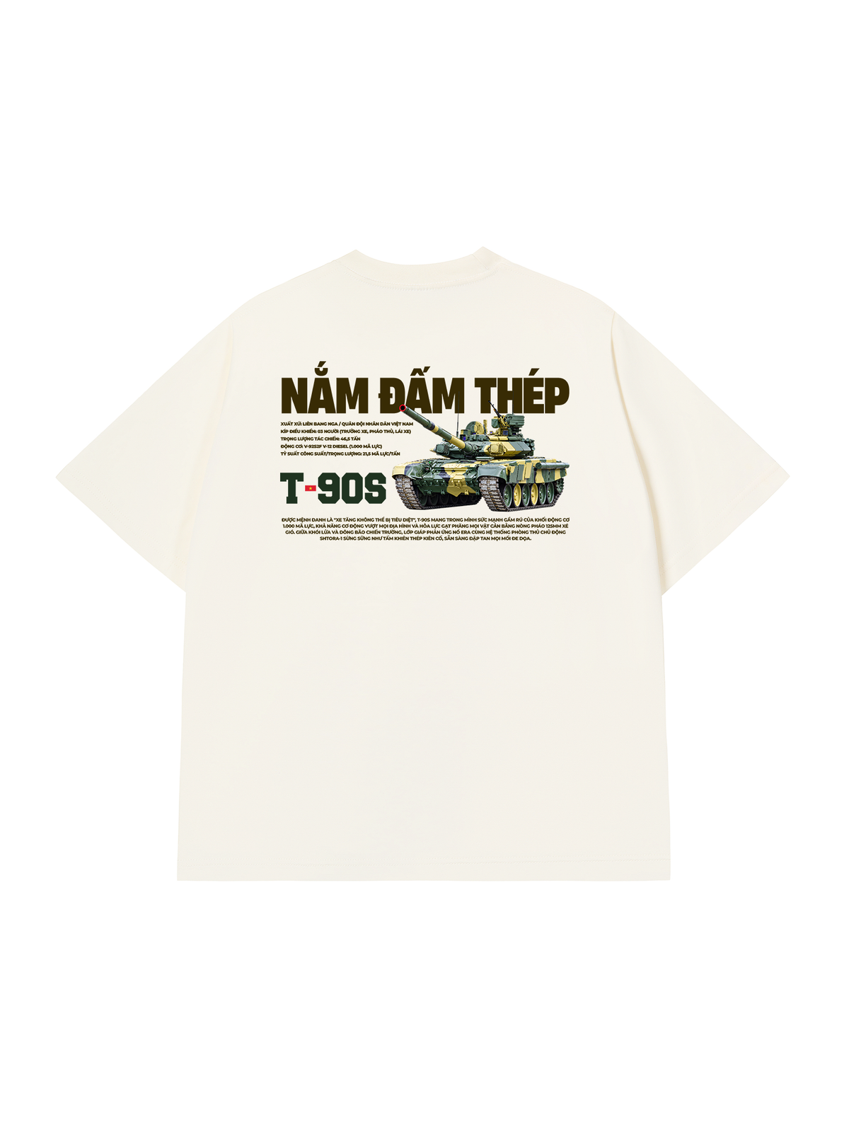 Áo Thun Relaxed Fit Nắm Đấm Thép T-90S