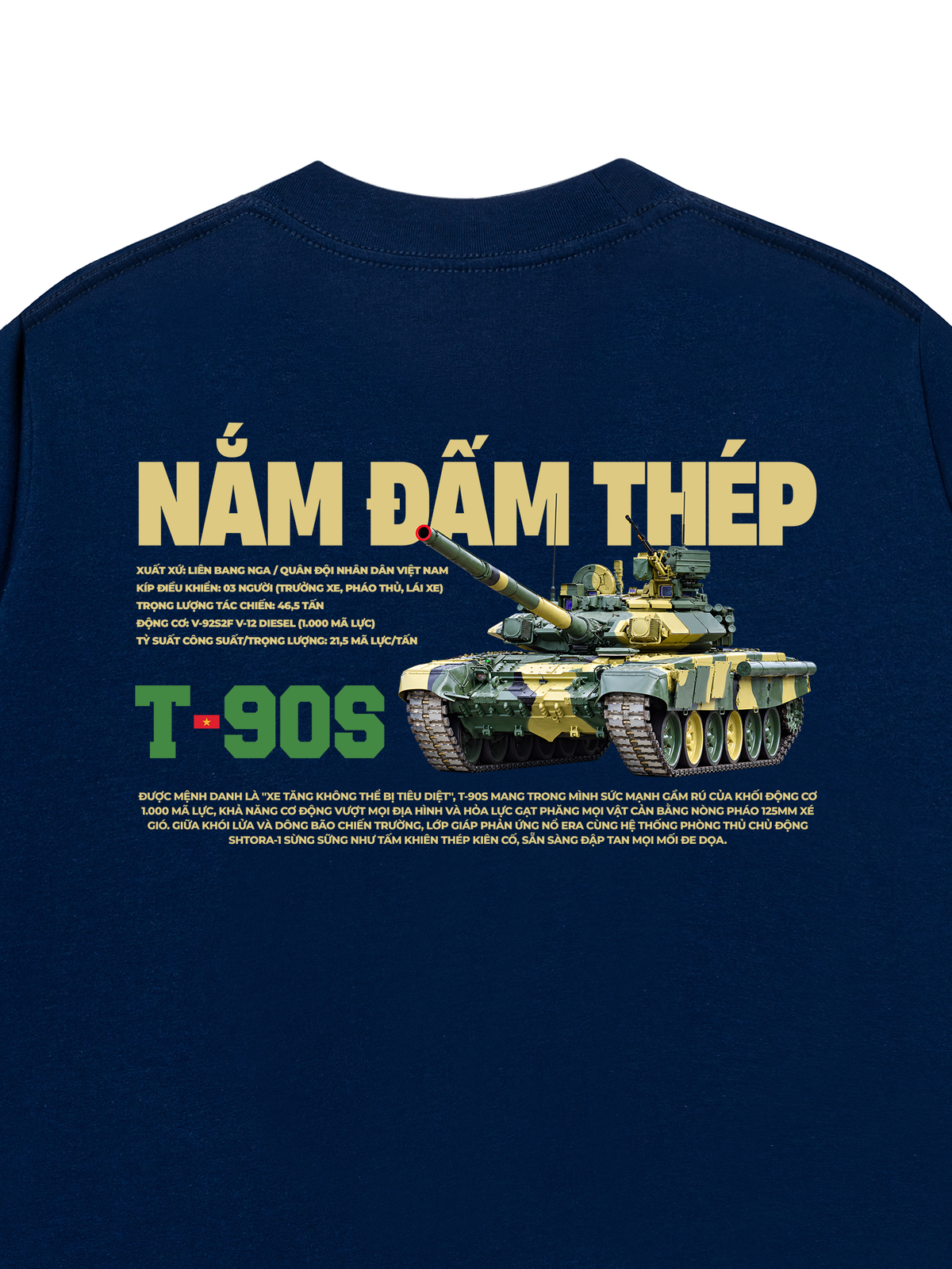 Áo Thun Relaxed Fit Nắm Đấm Thép T-90S