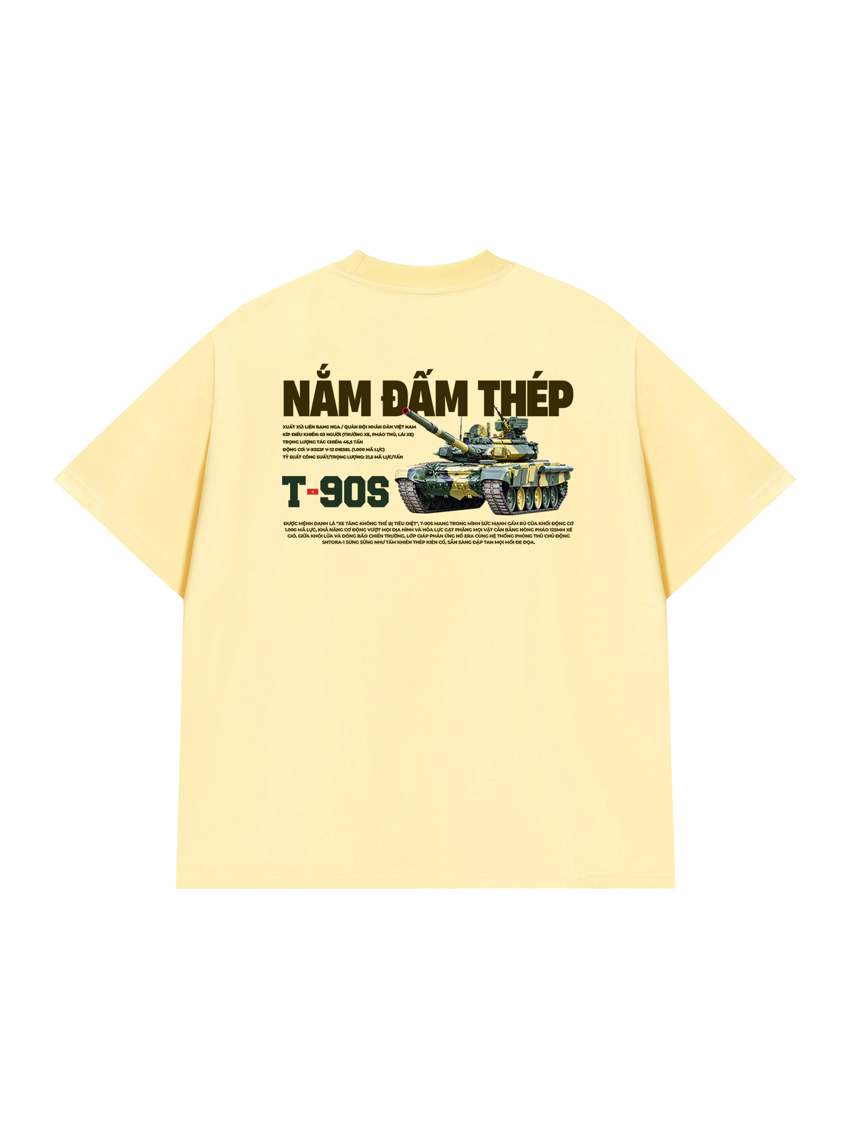 Áo Thun Relaxed Fit Nắm Đấm Thép T-90S