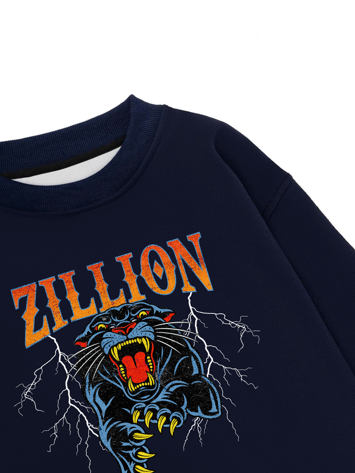 Áo Sweater Nỉ Hai Da Zillion Thunder Panther