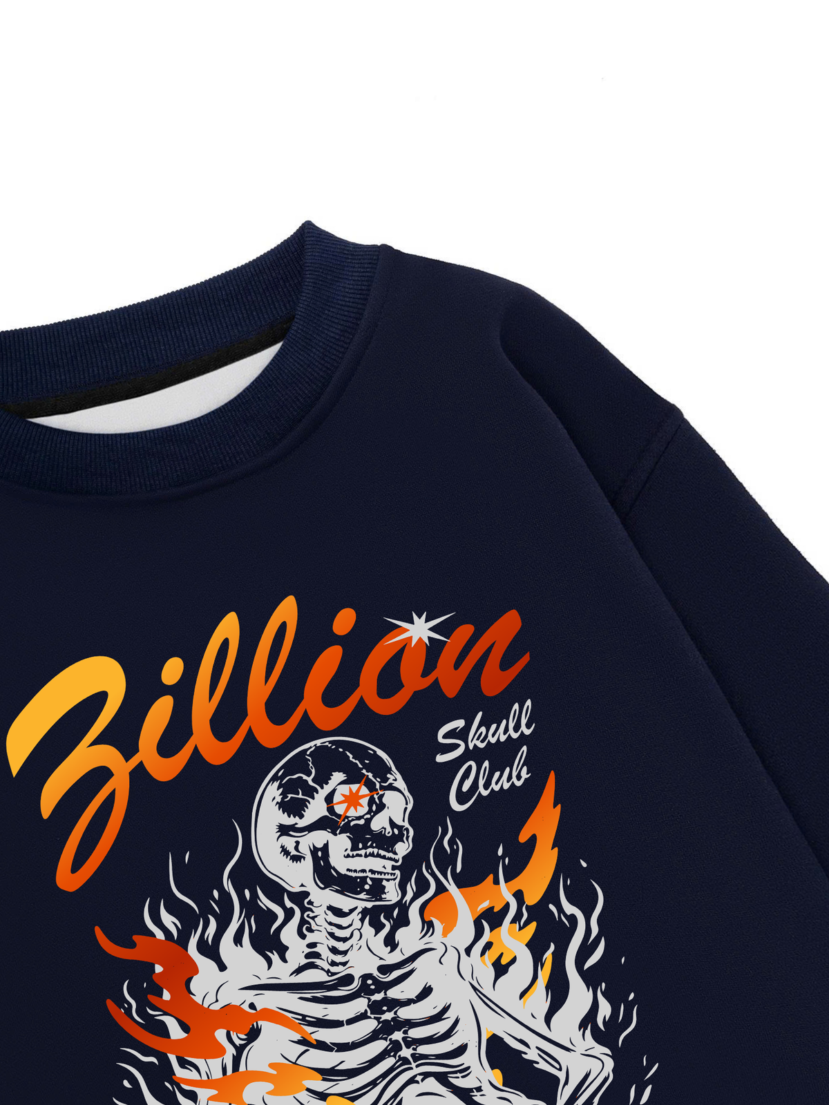 Áo Sweater Nỉ Hai Da Skull Club