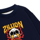 Áo Sweater Nỉ Hai Da Skull Global