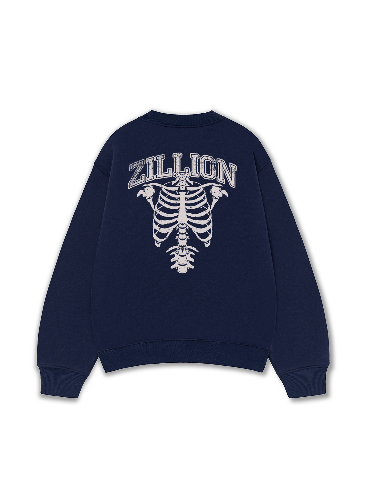 Áo Sweater Nỉ Hai Da Body Bones Zillion