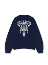 Áo Sweater Nỉ Hai Da Body Bones Zillion