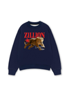 Áo Sweater Nỉ Hai Da Zillion Leopard Vibe