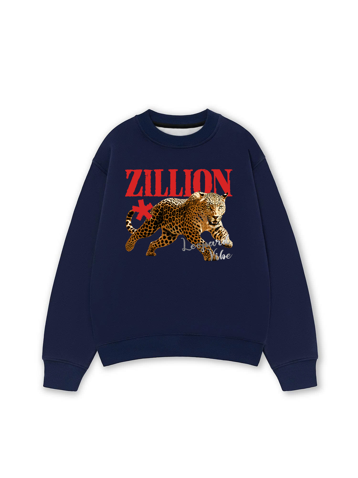 Áo Sweater Nỉ Hai Da Zillion Leopard Vibe