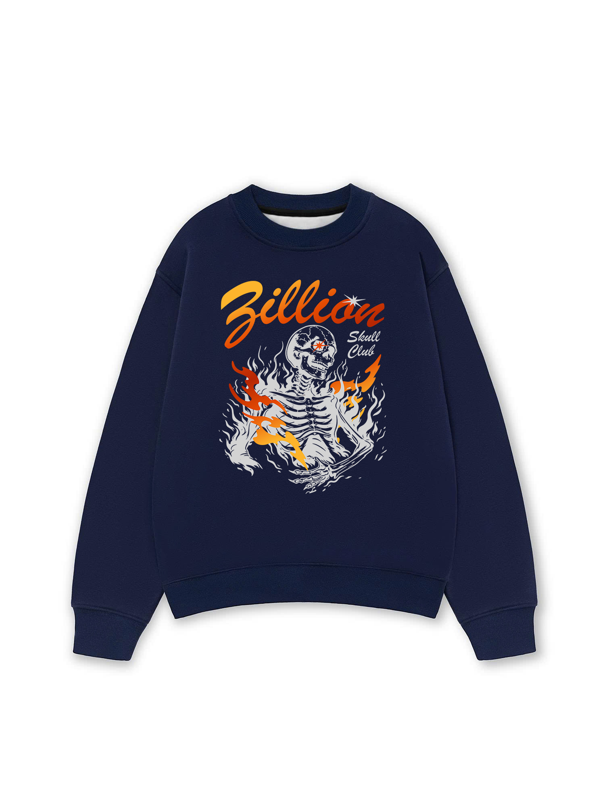 Áo Sweater Nỉ Hai Da Skull Club