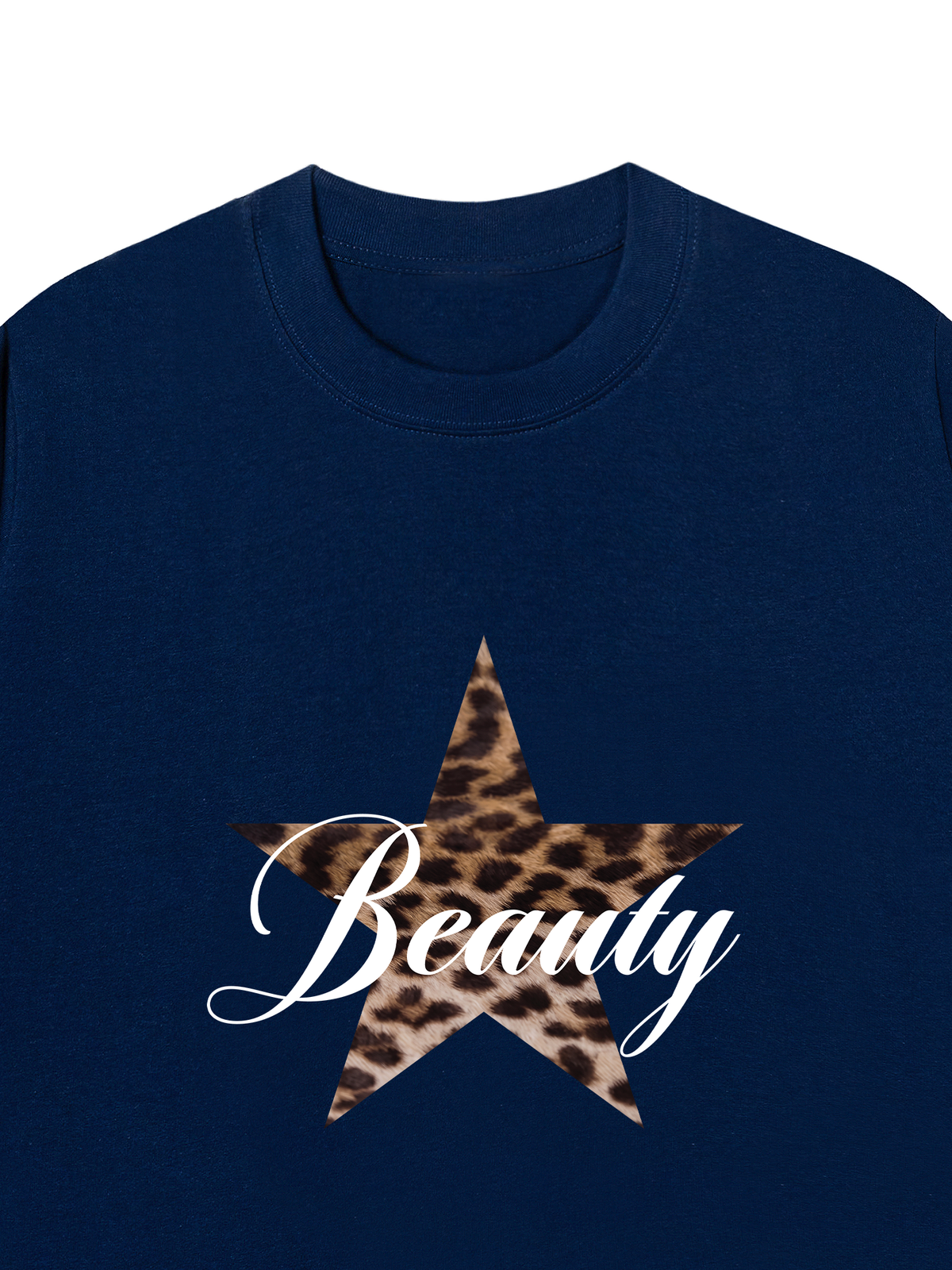 Áo Thun Relaxed Fit Beauty Leopard Star