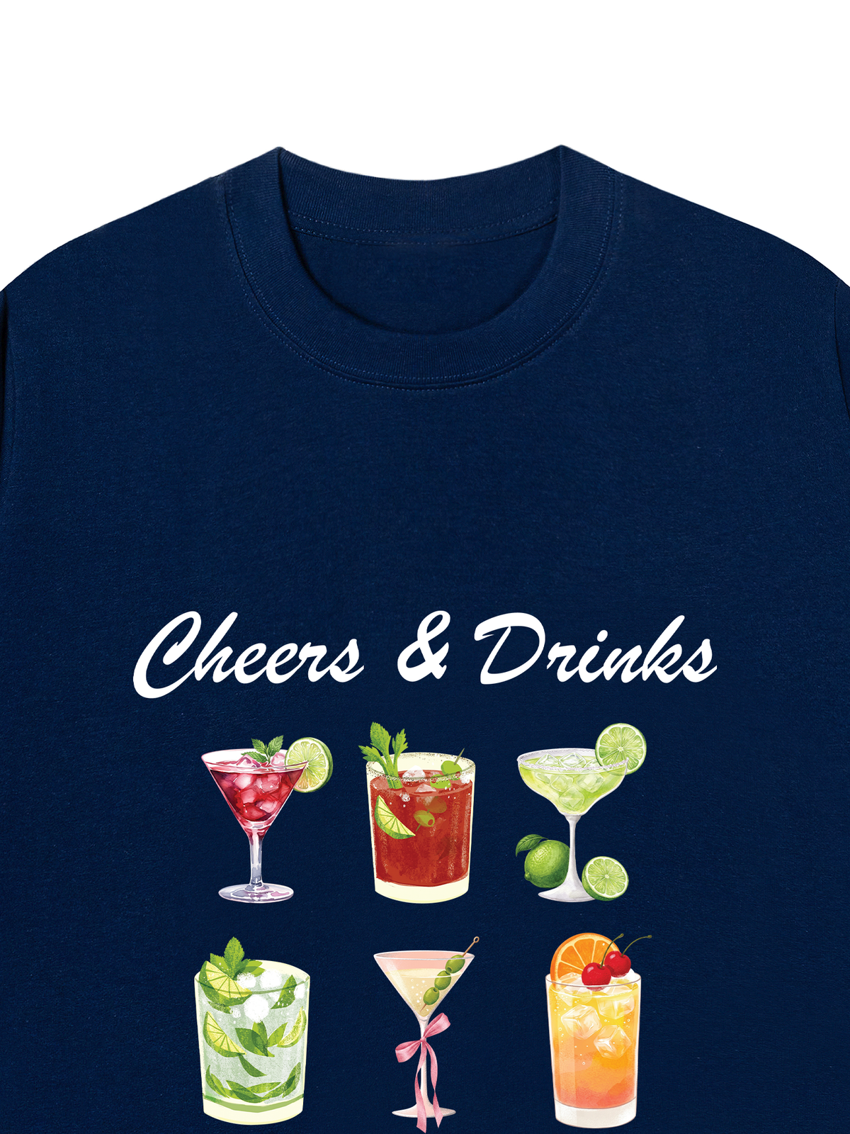 Áo Thun Relaxed Fit Cheers & Drinks