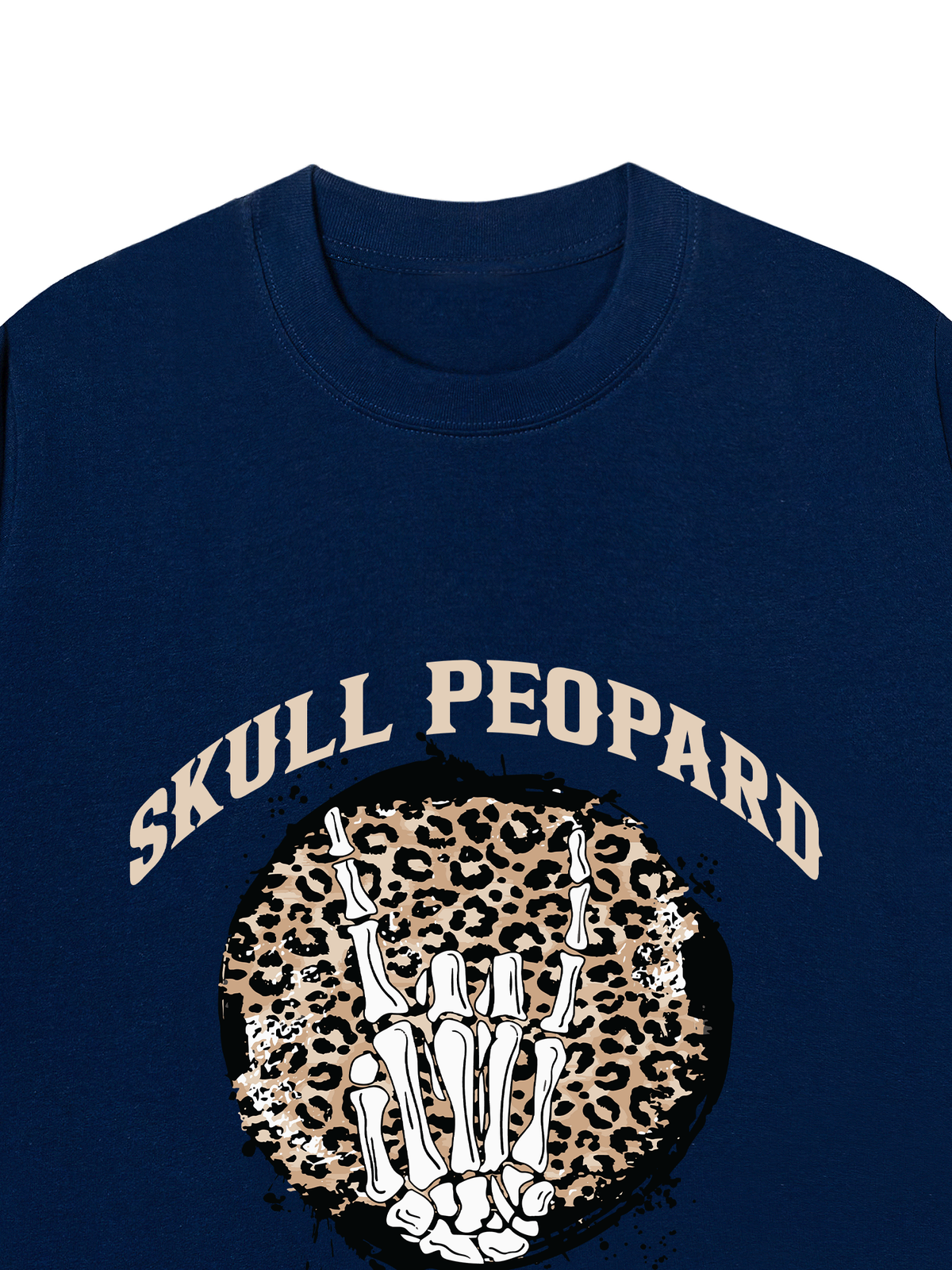 Áo Thun Relaxed Fit Skull Leopard