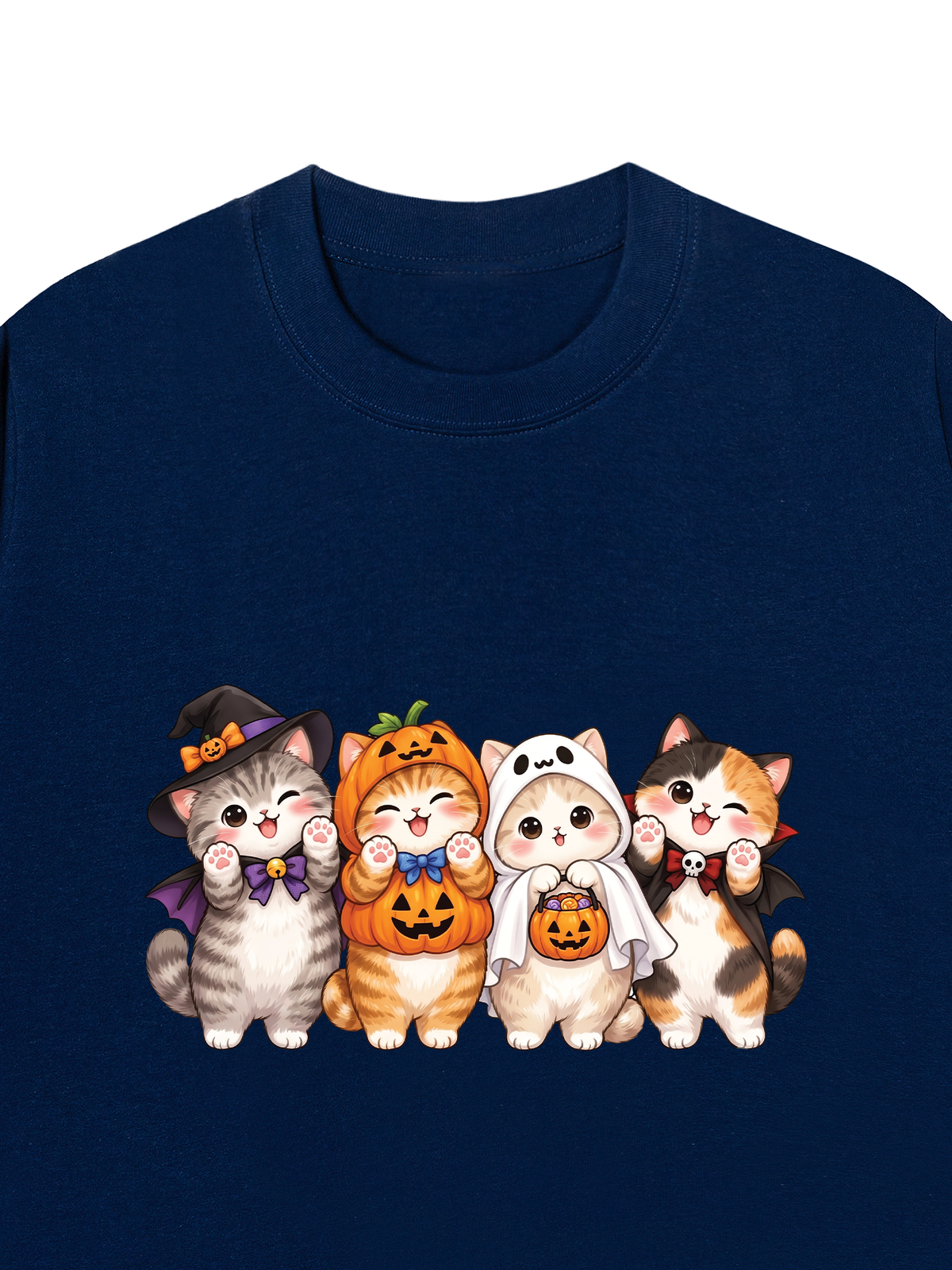 Áo Thun Relaxed Fit Meow Halloween