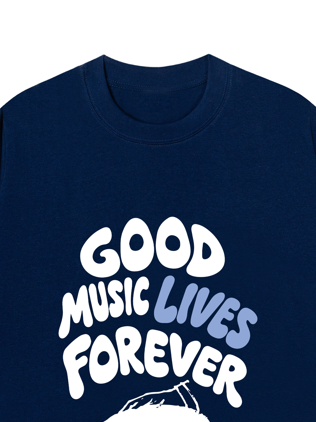 Áo Thun Relaxed Fit Good Music Lives Forever