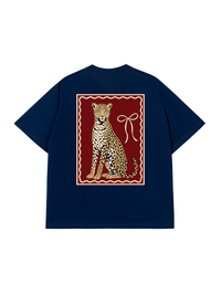Áo Thun Relaxed Fit Sitting Leopard