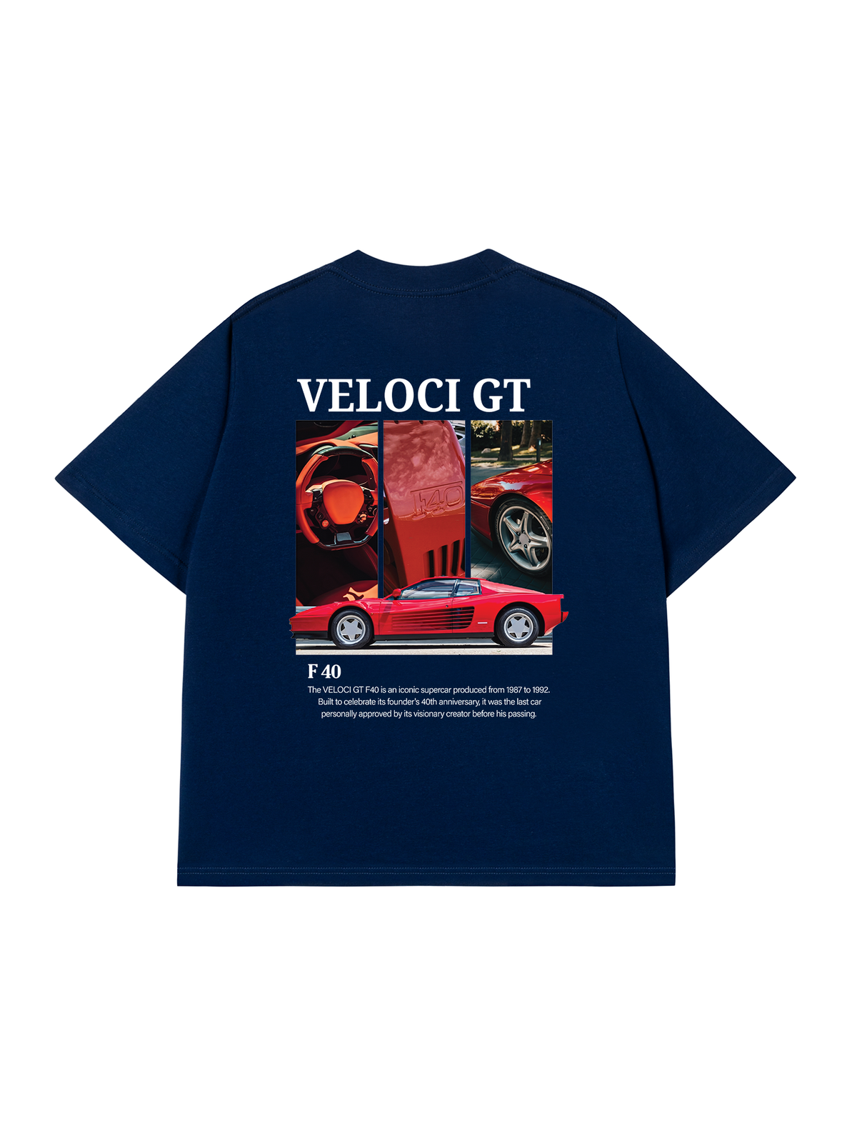 Áo Thun Relaxed Fit Car Veloci GT F40