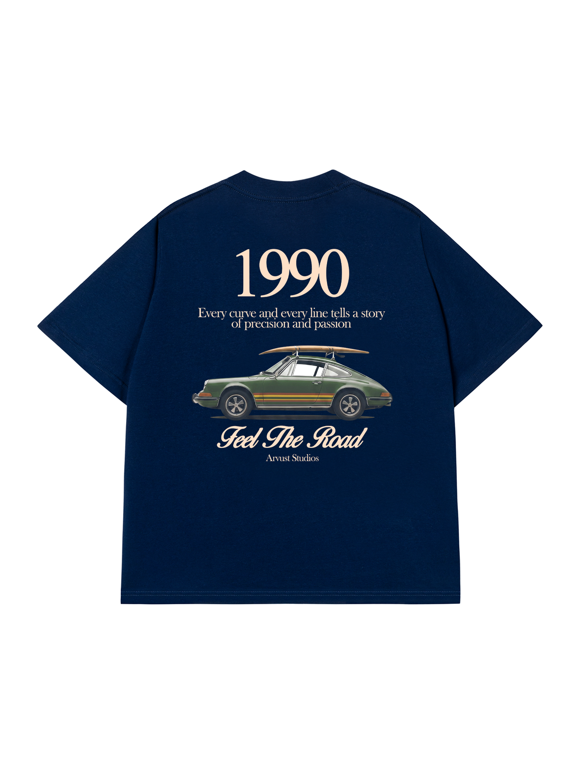 Áo Thun Relaxed Fit Car Feel The Road