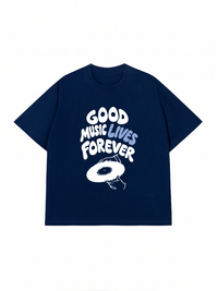 Áo Thun Relaxed Fit Good Music Lives Forever
