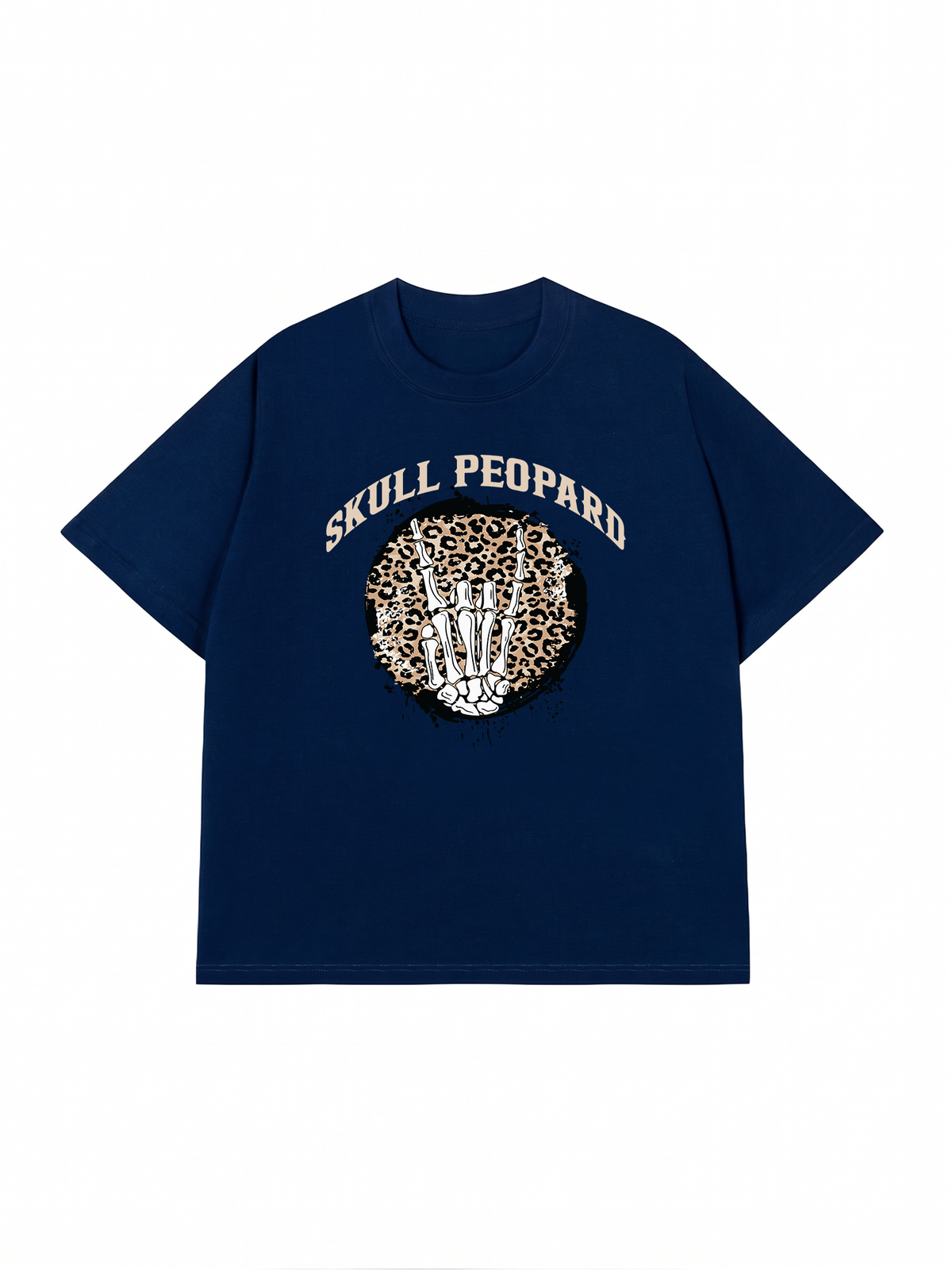 Áo Thun Relaxed Fit Skull Leopard