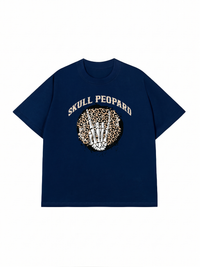 Áo Thun Relaxed Fit Skull Leopard