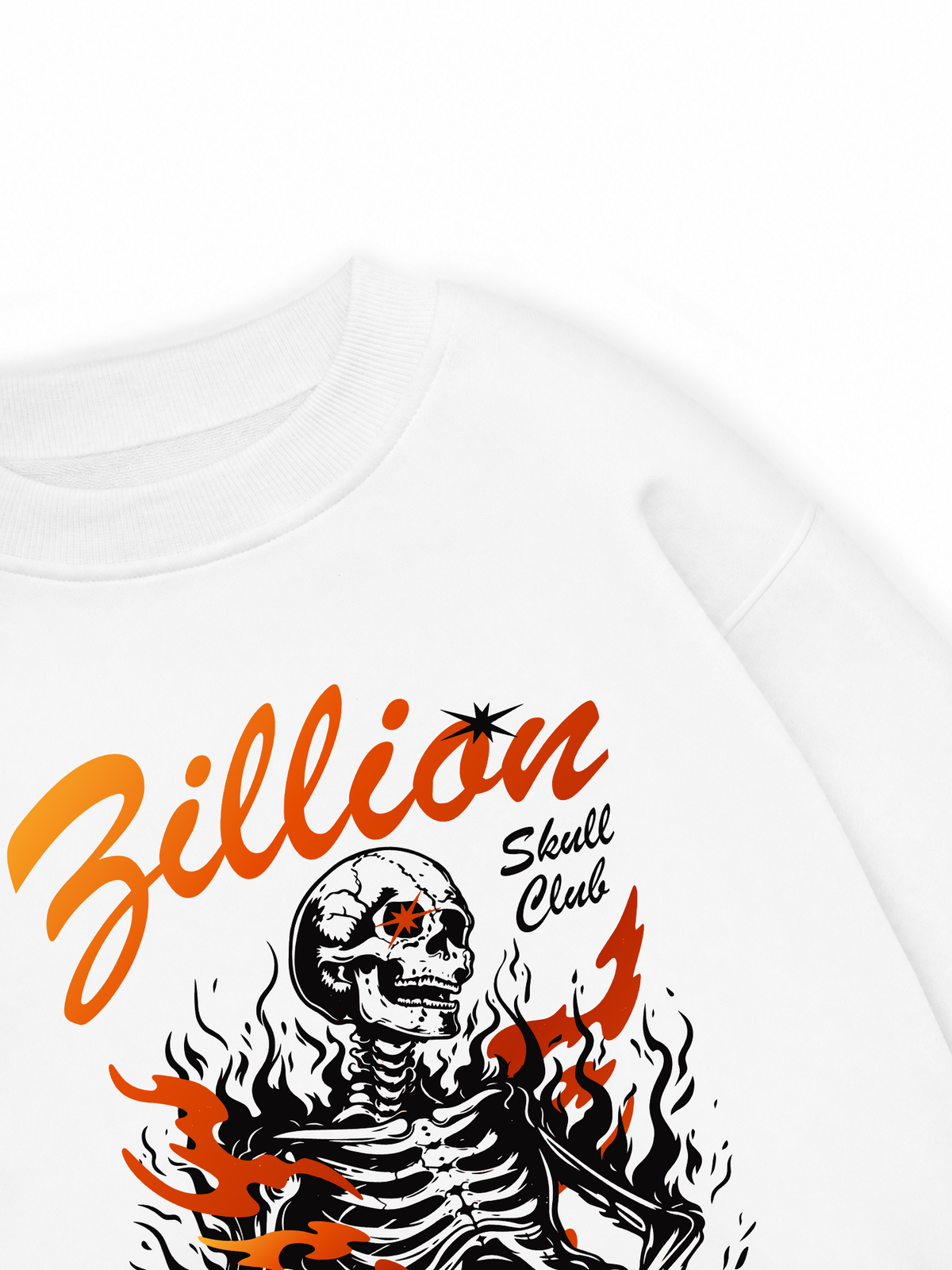 Áo Sweater Nỉ Hai Da Skull Club
