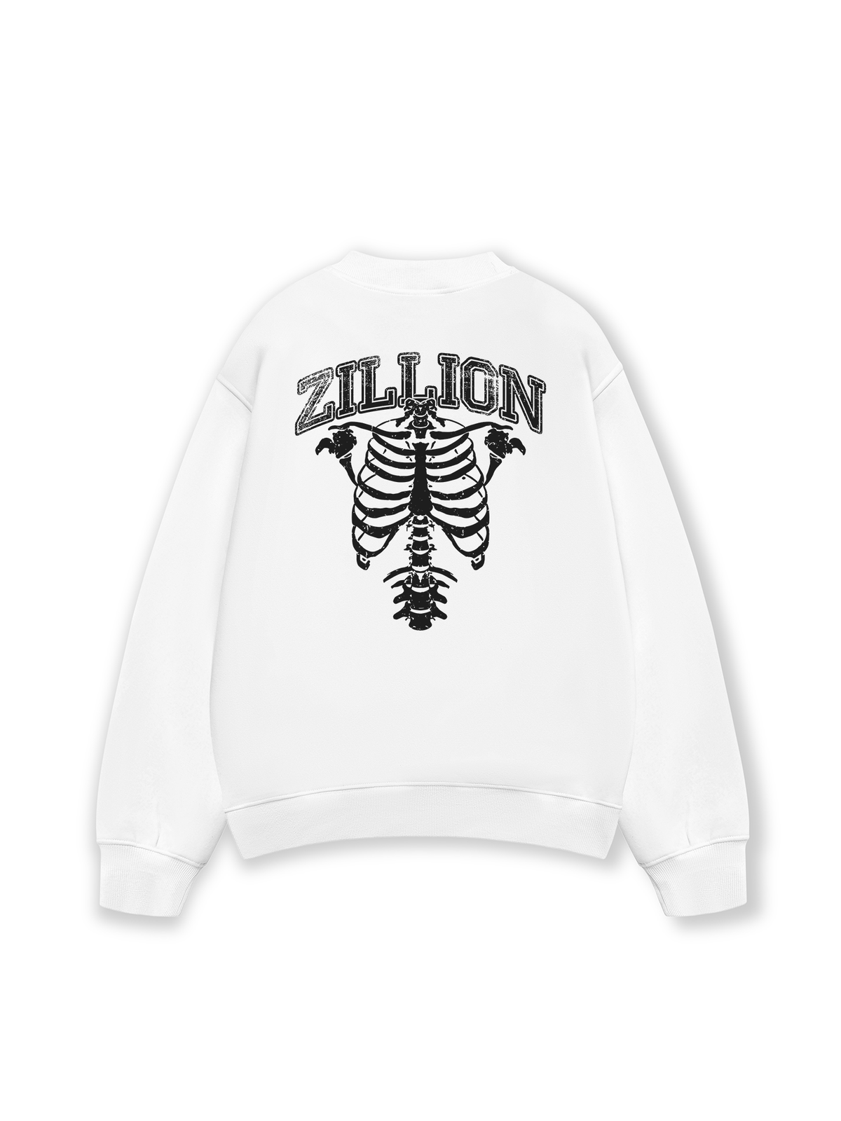 Áo Sweater Nỉ Hai Da Body Bones Zillion