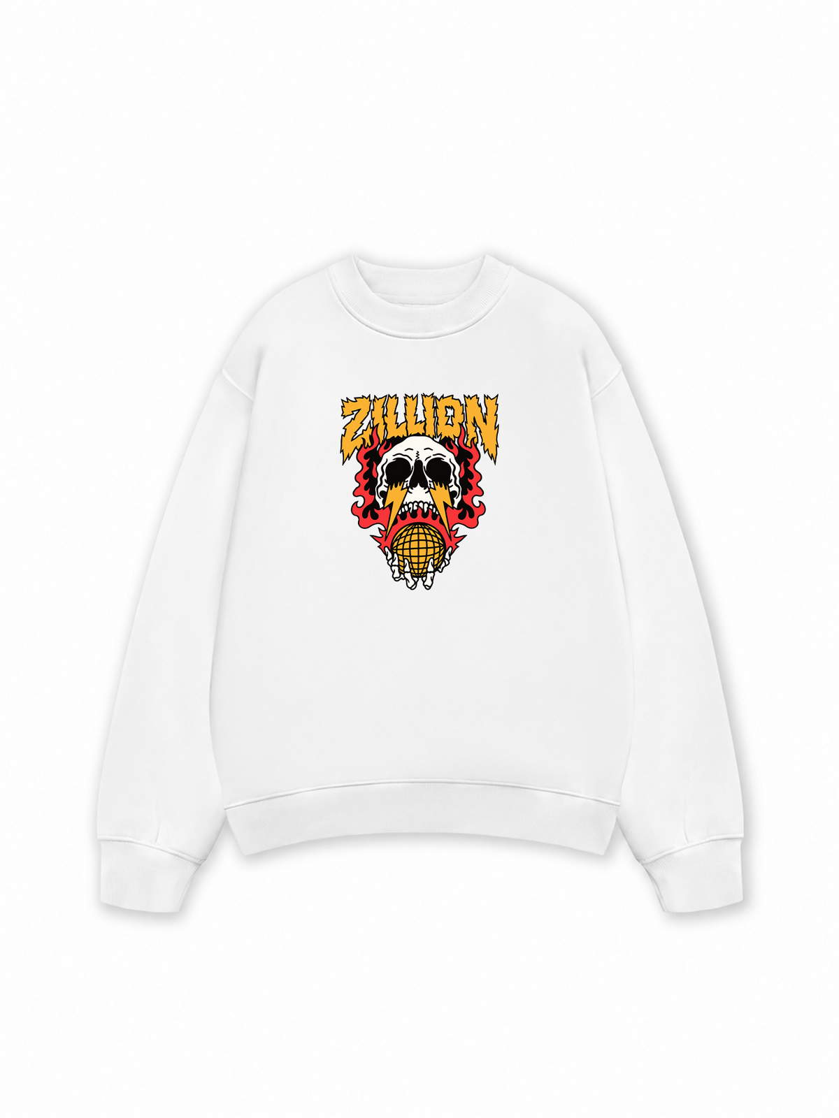Áo Sweater Nỉ Hai Da Skull Global