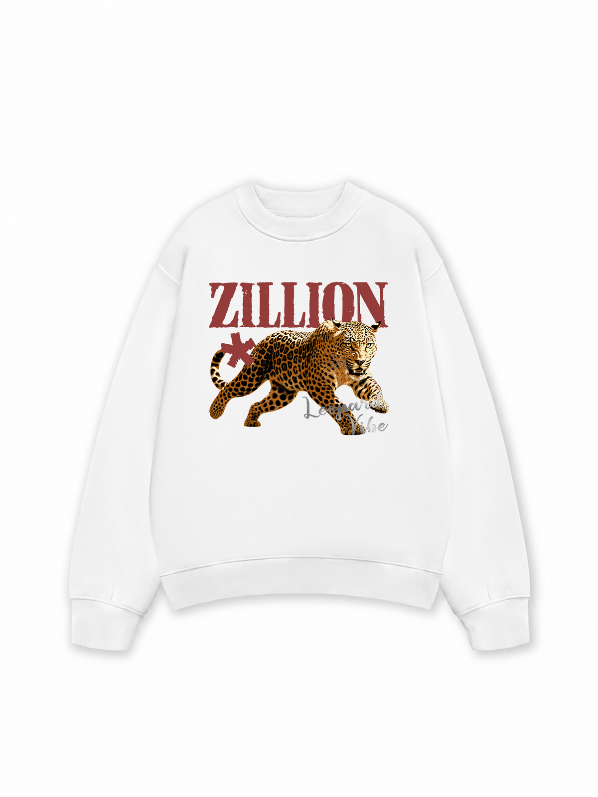 Áo Sweater Nỉ Hai Da Zillion Leopard Vibe