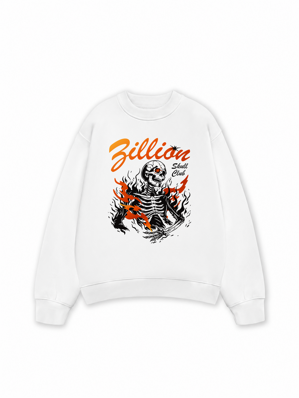 Áo Sweater Nỉ Hai Da Skull Club