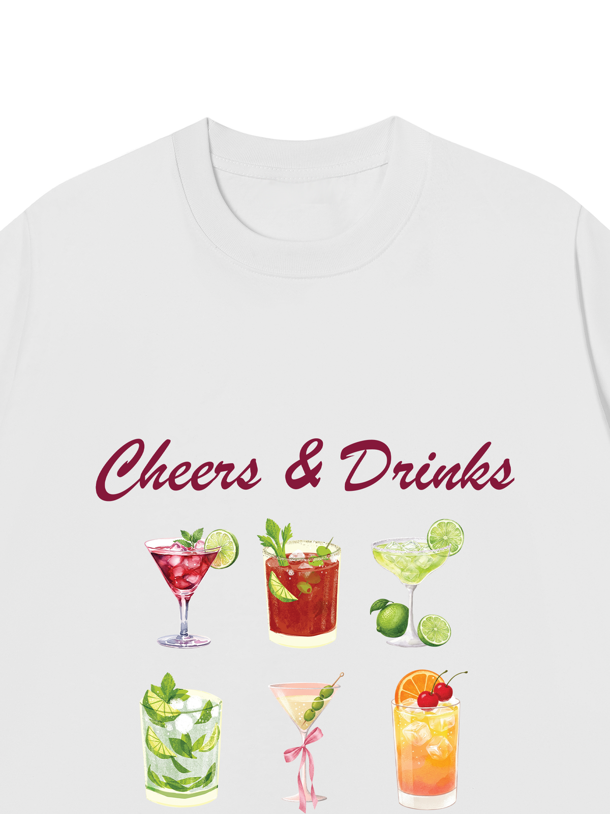 Áo Thun Relaxed Fit Cheers & Drinks