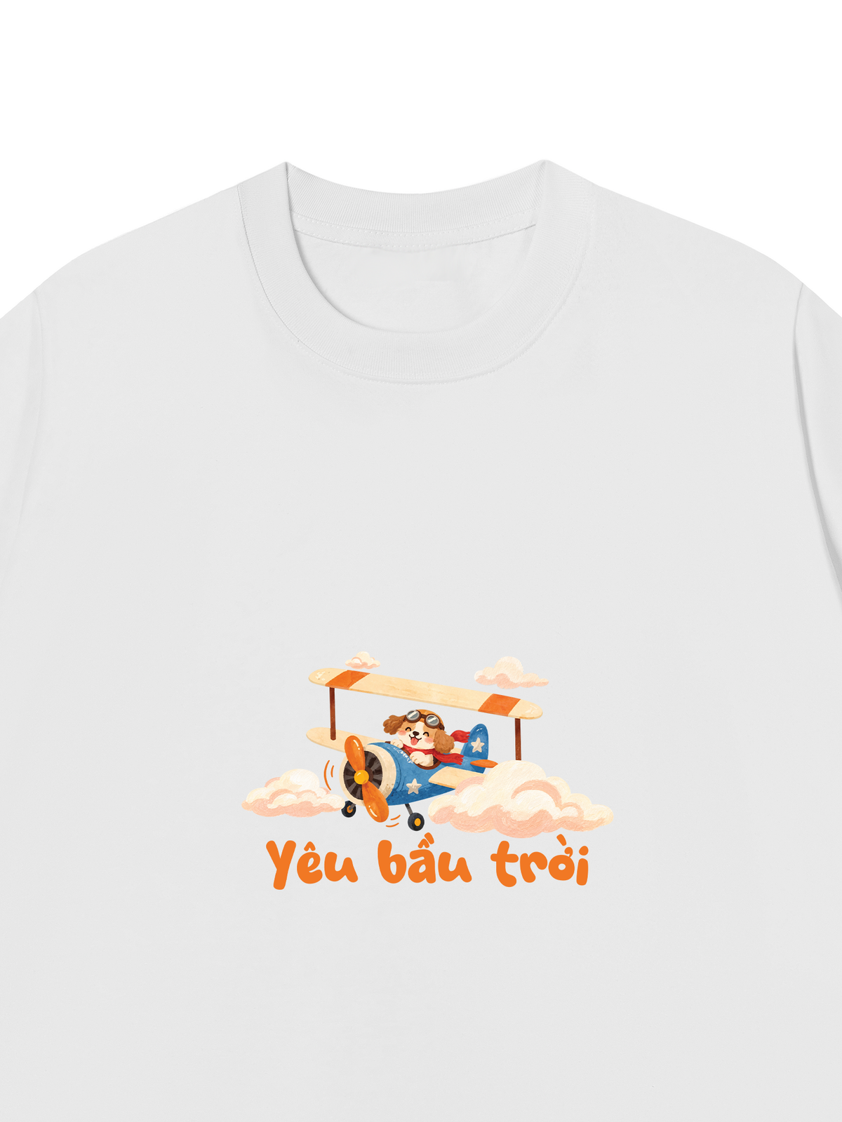 Áo Thun Relaxed Fit Yêu Bầu Trời