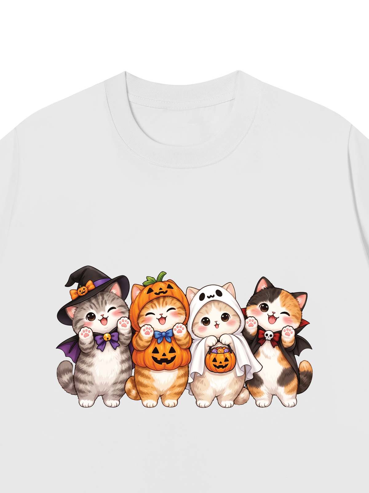 Áo Thun Relaxed Fit Meow Halloween