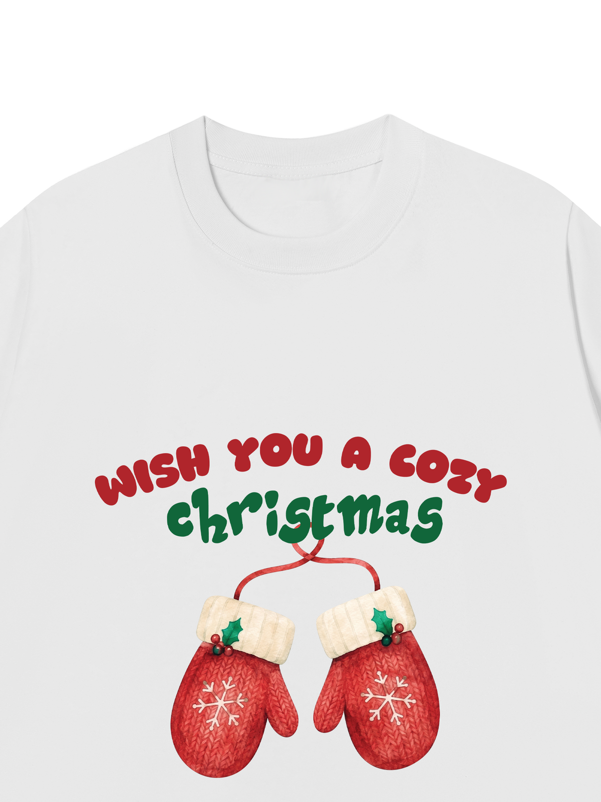 Áo Thun Relaxed Fit Wish You A Cozy Christmas