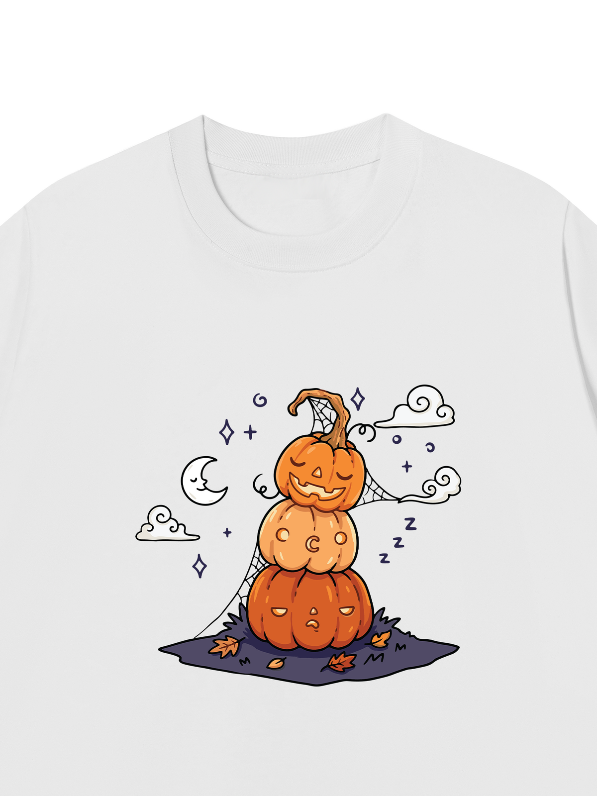 Áo Thun Relaxed Fit Sleepy Pumpkins