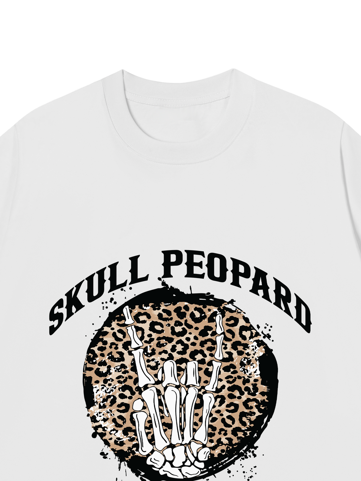 Áo Thun Relaxed Fit Skull Leopard
