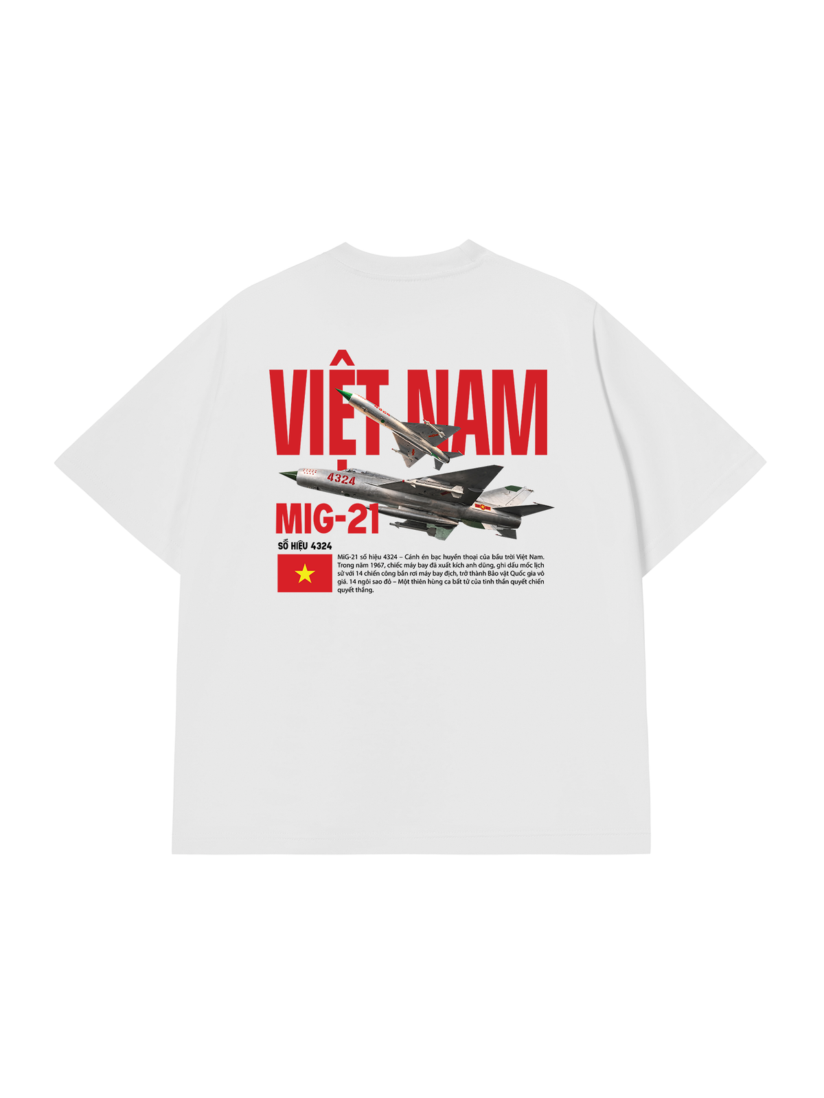 Áo Thun Relaxed Fit Việt Nam Mig-21
