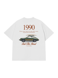 Áo Thun Relaxed Fit Car Feel The Road