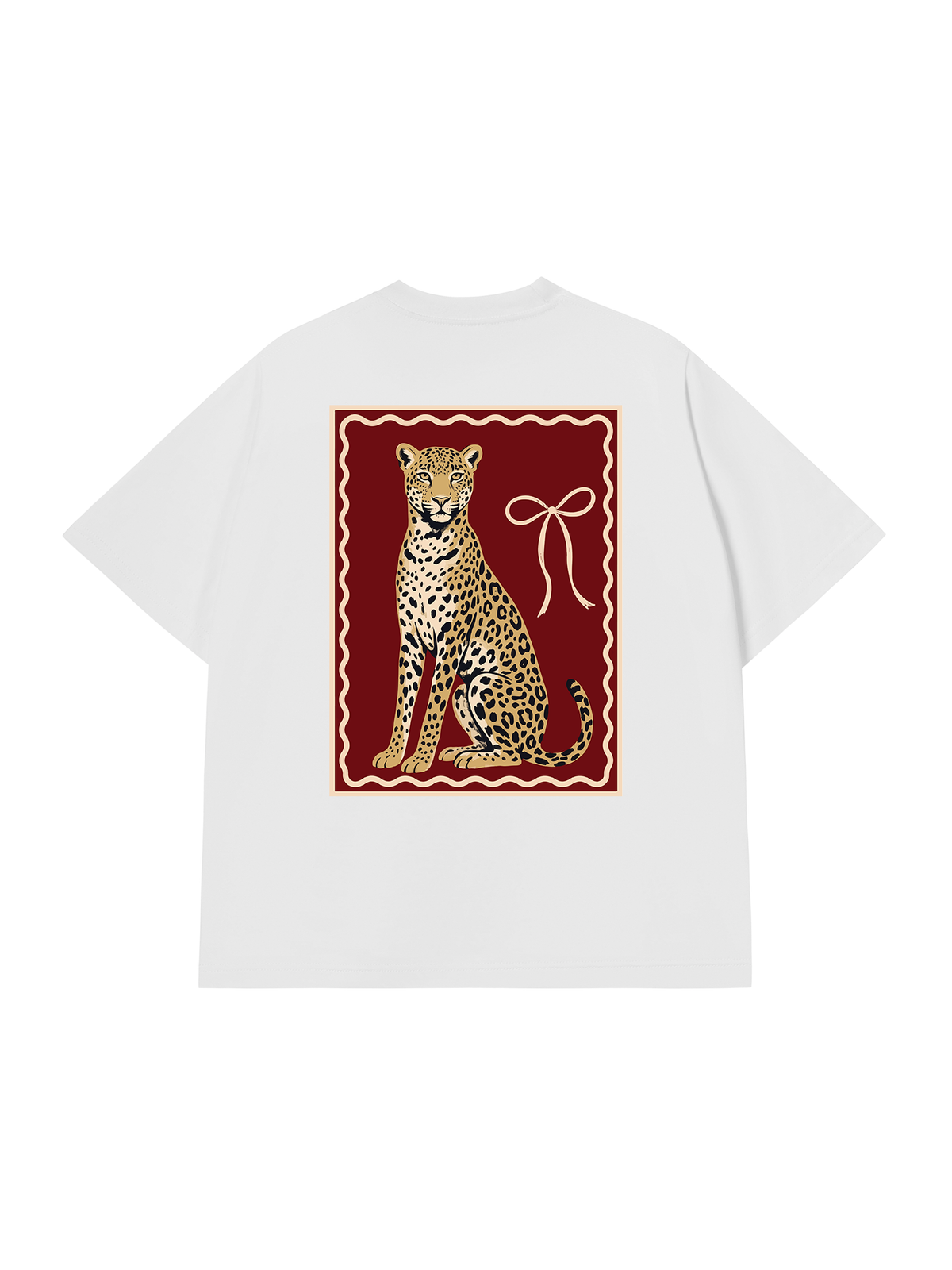 Áo Thun Relaxed Fit Sitting Leopard