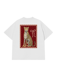 Áo Thun Relaxed Fit Sitting Leopard