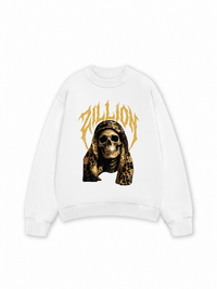 Áo Sweater Nỉ Hai Da Golden Skull