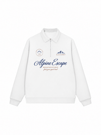 Áo Sweater Polo Nỉ Hai Da Alpine Escape