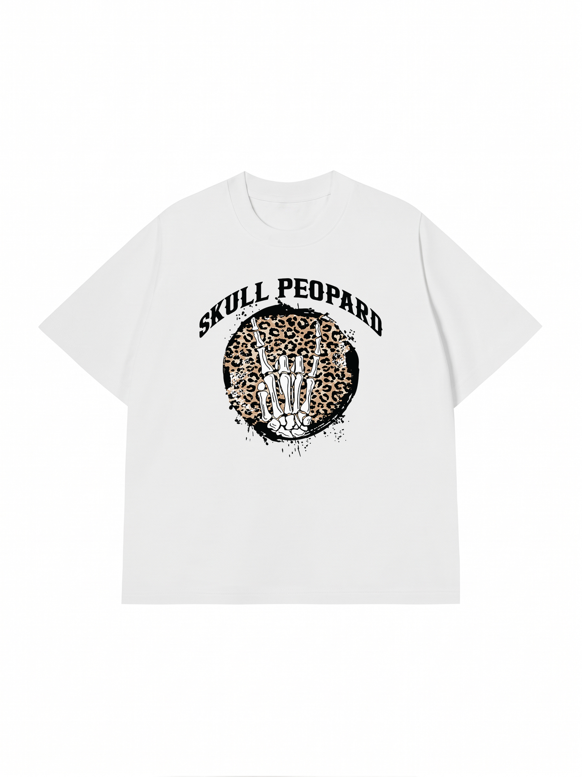 Áo Thun Relaxed Fit Skull Leopard