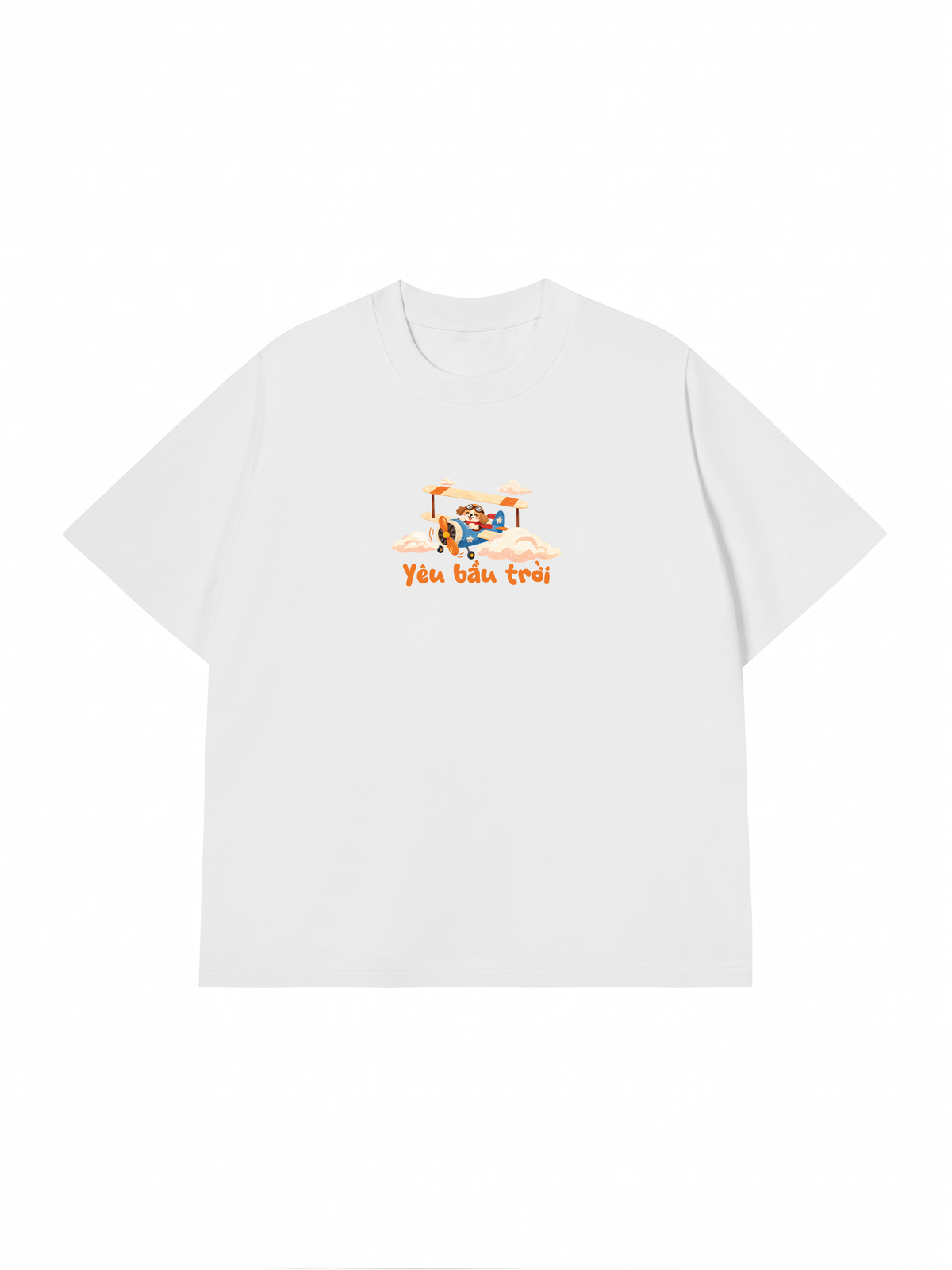 Áo Thun Relaxed Fit Yêu Bầu Trời