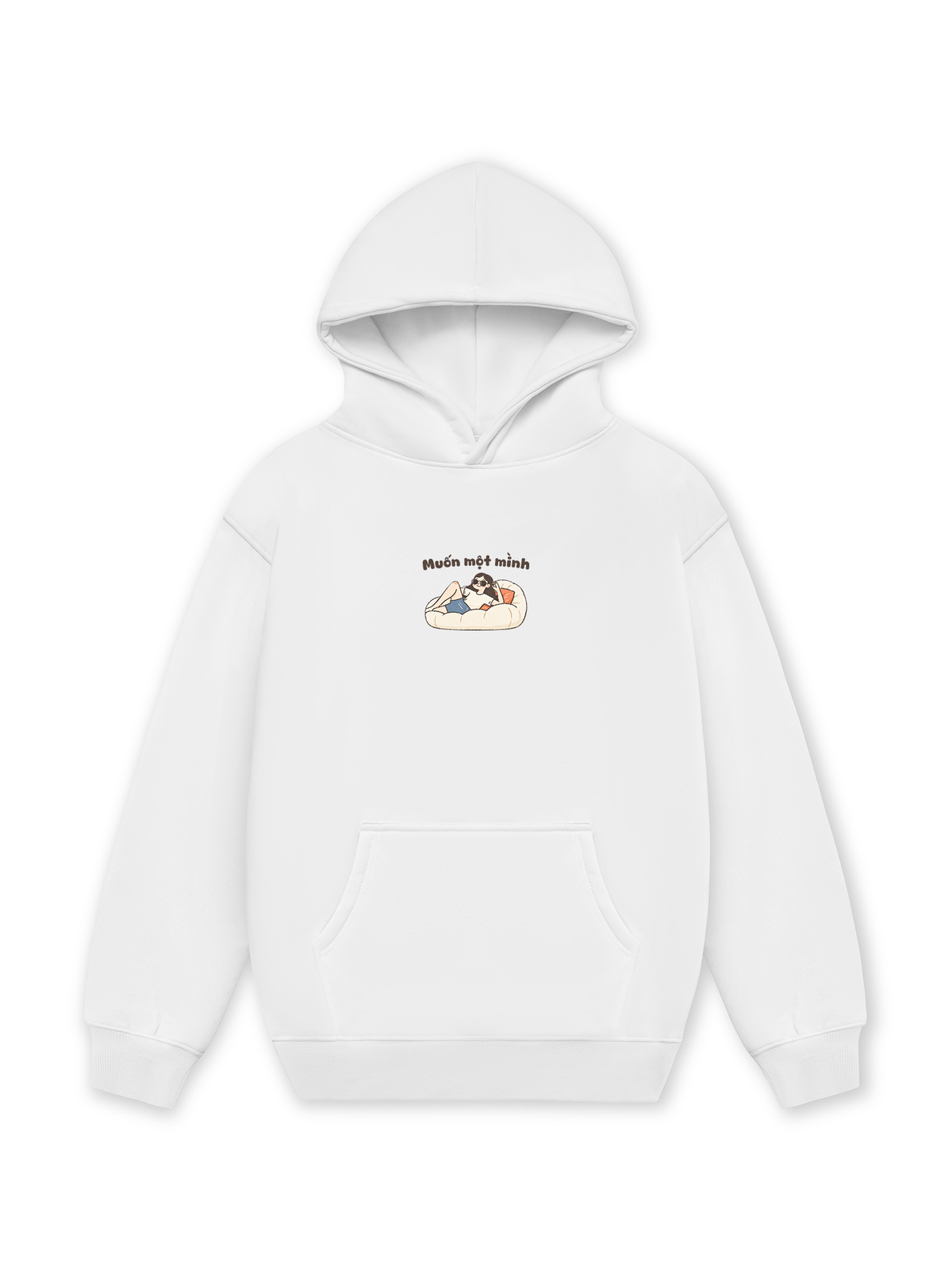 Áo Hoodie Nỉ Hai Da Muốn Một Mình