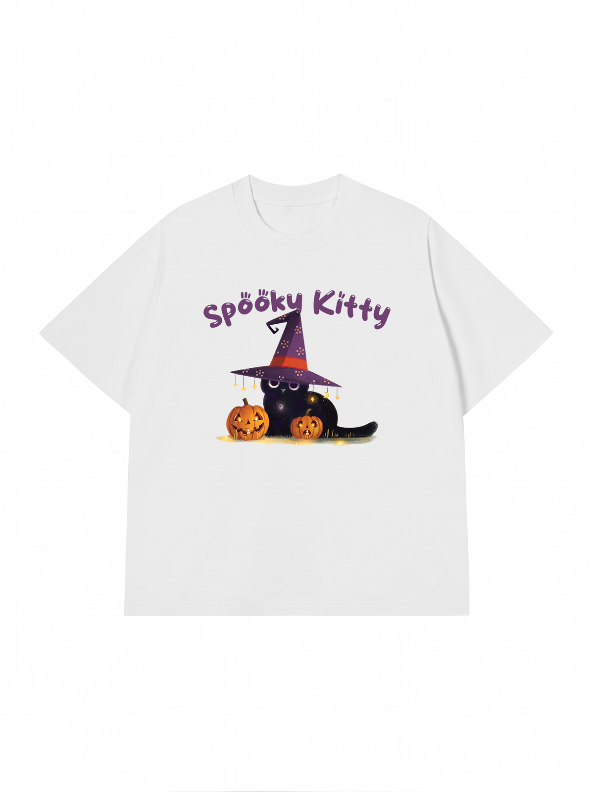 Áo Thun Relaxed Fit Spooky Kitty
