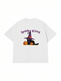 Áo Thun Relaxed Fit Spooky Kitty