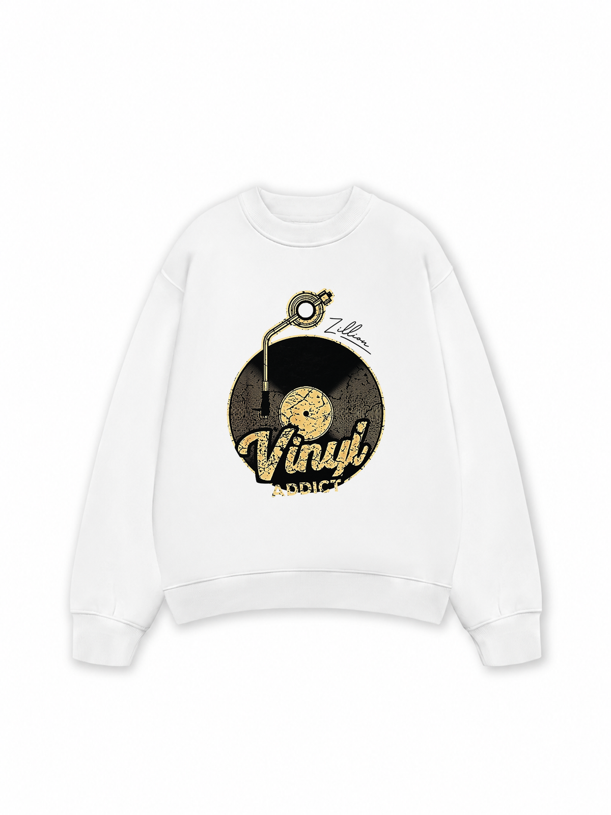 Áo Sweater Nỉ Hai Da Zillion Vinyl