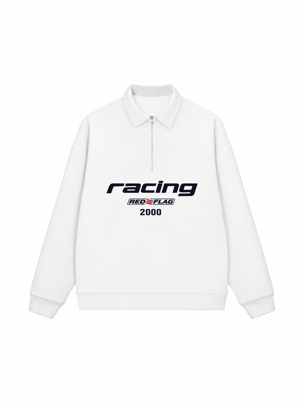 Áo Sweater Polo Nỉ Hai Da Racing Red Flag
