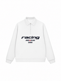Áo Sweater Polo Nỉ Hai Da Racing Red Flag